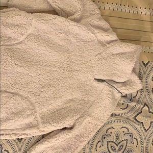 Sherpa pull over sweater